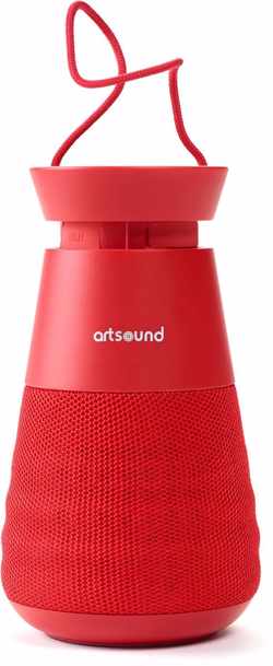Artsound Lighthouse Speaker - Bluetooth portable speaker met verlichting, Rood