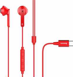 USB-C stereo in-ear koptelefoon afstandsbediening 3 BASEUS Encok C16-knoppen
