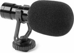 Condensator microfoon smartphone - Vonyx CMC200 - Microfoon camera - Voor betere audio opnames bij jouw vlogs, TikToks, etc. - Zwart