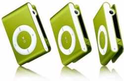Mini MP3 Speler / Met In-Ear Koptelefoon en Datakabel - Groen