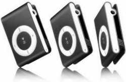 Mini MP3 speler met in-ear koptelefoon Zwart