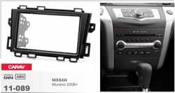 2-DIN NISSAN Murano 2008-2014  afdeklijst / installatiekit Audiovolt 11-089
