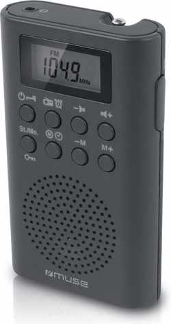 Muse M-02 R Persoonlijk Analog & digital Zwart, Grijs radio