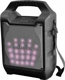 Denver TSP-205 - Draagbare speaker met lichteffecten - Zwart