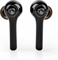 Nedis HPBT5055BK Volledig Draadloze Bluetooth®-oordopjes 6 Uur Afspeeltijd Spraakbediening Aanraakbediening Charging Case Zwart