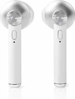 Nedis HPBT3052WT Volledig Draadloze Bluetooth®-oordopjes 3 Uur Afspeeltijd Spraakbediening Charging Case Wit