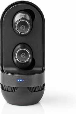 Nedis HPBT6050BK Volledig Draadloze Bluetooth®-oordopjes 4 Uur Afspeeltijd Spraakbediening Aanraakbediening Speaker Charging Case Zwart