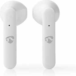 Nedis HPBT2052WT Volledig Draadloze Bluetooth®-oordopjes 3 Uur Afspeeltijd Spraakbediening Charging Case Wit