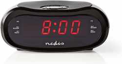 Nedis CLAR001BK - Digitale Wekkerradio met LED-display en sluimerknop