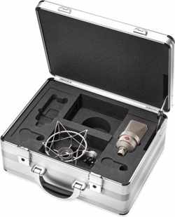Neumann TLM 103 Mono Set - nickel - Studio microfoon, grootmembraam + EA-1 shockmount, in aluminium koffer, nickel