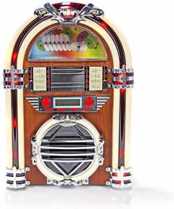 Tafelradiojukebox - Retro Jukebox - FM/AM radio - CD speler - 3W Speaker - Verlichting