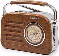 KoolTech Jazz Retro Radio - AM / FM Bluetooth - Donkerbruin