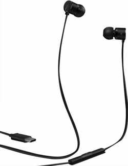 Let op type!! USB-C/type-C-interface in ear Wire-gestuurde stereo oortelefoon voor OnePlus 6T (zwart)
