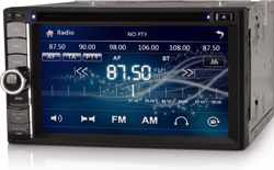 2-DIN Autoradio | 6.2 Inch HD Scherm | Dubbel Din |  Bluetooth | EU Navigatie | Handsfree Bellen