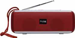 NJS 044 - Bluetooth speaker - Muziek box - Draadloos - LED disco lampen - 10 watt - Rood