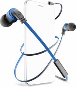 Cellularline APMOSQUITO6 In-ear Stereofonisch Bedraad Zwart, Blauw mobiele hoofdtelefoon