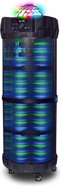 iDance CYCLONE6000 Bluetooth Party Speaker Toren met Disco LED-verlichting - Zwart