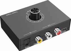 NÖRDIC SGM-126 Analoog naar digitaal audio omzetter - Toslink - DAC - Zwart