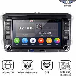 Boscer® Autoradio | Android 10 | Volkswagen, Skoda & Seat | Navigatiesysteem | 7' HD scherm | Achteruitrijcamera