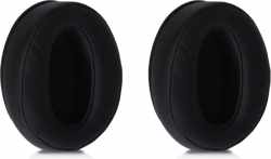kwmobile 2x oorkussens voor Sennheiser HD 450BT koptelefoons - imitatieleer - voor over-ear-koptelefoon - zwart