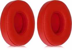 kwmobile 2x oorkussens voor Beats Solo 2 Wireless / 3 koptelefoons - imitatieleer - voor over-ear-koptelefoon - oranje