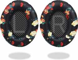 Oorkussens voor Bose QuietComfort 35 ii / 35 / 25 / 15 / 2 / AE2 / AE2W / AE2I - Oorkussens voor koptelefoon - Ear pads headphones zwart met bloemen
