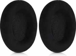 kwmobile 2x fluwelen oorkussens voor Sennheiser HD515 / HD555 / HD595 / HD518 koptelefoons - Kussens voor over-ear-koptelefoon in zwart