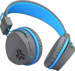 JLab Audio Jbuddies - Draadloze Bluetooth On-ear koptelefoon voor kinderen - Wireless - Grijs/Blauw