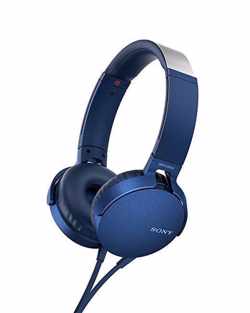 Sony MDR-XB550AP – On-ear koptelefoon – Blauw