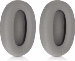 kwmobile 2x oorkussens voor Sony MDR-1000X / WH-1000XM2 koptelefoons - imitatieleer - voor over-ear-koptelefoon - grijs