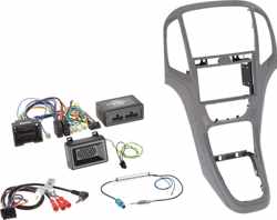 2-DIN Kit+ Radio adapter kit Opel Astra 2009-2016 Titanium Grijs