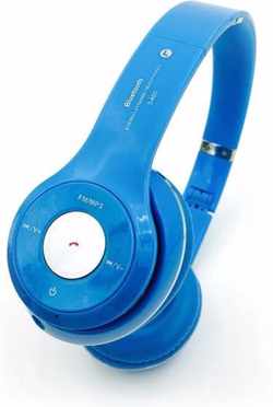 Wireless bluetooth headset koptelefoon S460 Met Fm radio en Geheugen Poort licht blauw