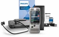 Philips DPM 7700 dictaphone Flashkaart Roestvrijstaal