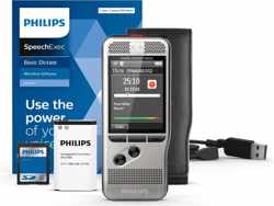 Philips PocketMemo Dicteerapparaat DPM6000, Stereo, druktoetsen, Robuuste behuizing, SpeechExec Dictate 2-jaar licentie