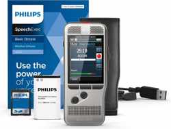 PocketMemo Dicteerapparaat DPM7700 | Schuifschakelaar, Stereo microfoons, Robuuste behuizing, SpeechExec Dictate workflowsoftware, 2-year license