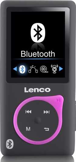 Lenco Xemio 767 - MP3-speler met Bluetooth en 8GB geheugen – Roze