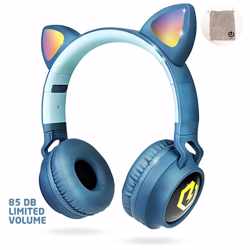 PowerLocus Buddy Draadloze On-Ear Koptelefoon voor Kinderen - Blauw