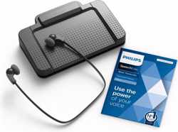 Philips SpeechExec Transcriptieset LFH7177/06, USB voetschakelaar, Stereo headset, SpeechExec Basic-transcriptiesoftware (abonnement voor 2 jaar inbegrepen)