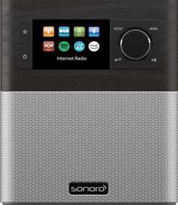 Sonoro STREAM V2 - DAB+ radio - internet radio - BlueTooth - Wifi - Bruin/Zilver