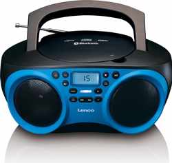 Lenco SCD-501 - Draagbare Radio/CD-speler met MP3 - Blauw/Zwart