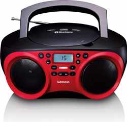 Lenco SCD-501 - Radio CD-speler met Bluetooth, USB en MP3 - Rood