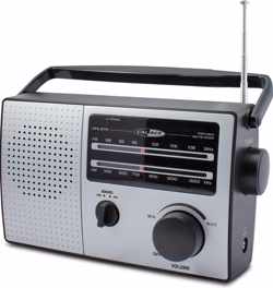 Caliber HPG317R - Draagbare FM AM radio - Grijs/Zwart