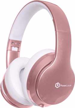 PowerLocus P6 - draadloze Over-Ear Koptelefoon Inklapbaar - Bluetooth Hoofdtelefoon - Met microfoon - Rose Gold