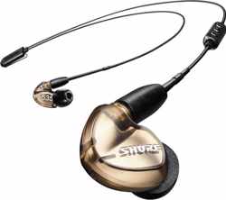 Shure SE535 Headset In-ear 3,5mm-connector Zwart, Brons