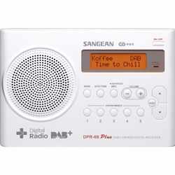 Sangean DPR-69 DAB+ radio wit wit