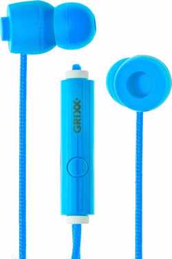 Grixx Optimum In-Ear oordopjes - 10mm Driver - Microfoon - Blauw