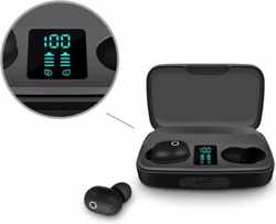 TWS A10 Draadloze Oordopjes  - Bluetooth 5.0 - Waterdicht / Stofdicht - Sport Oortelefoon - Hoofdtelefoon - Met Oplaadetui  - Zwart