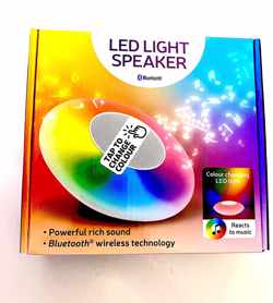 Led Light luidspreker met meerkleurige ledverlichting en Bluetooth draadloze technologie