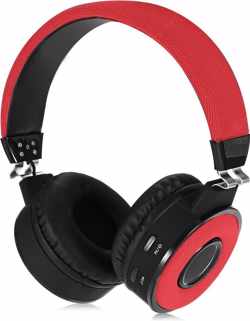 QY  Bluetooth On-ear draadloze Koptelefoon Z-18 – rood