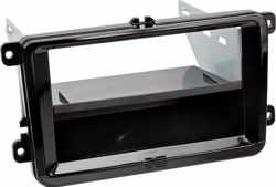 2-DIN Paneel met aflegbakje. Seat - Skoda - Volkswagen Kleur Piano Zwart
